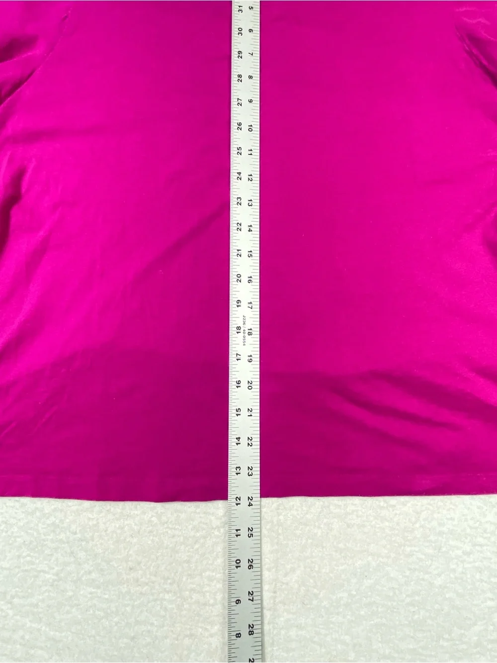 Time And Tru T-Shirt Women's XXL Fushia Short Flutter Sleeve Eyelet Lace Trim - Picture 8 of 8